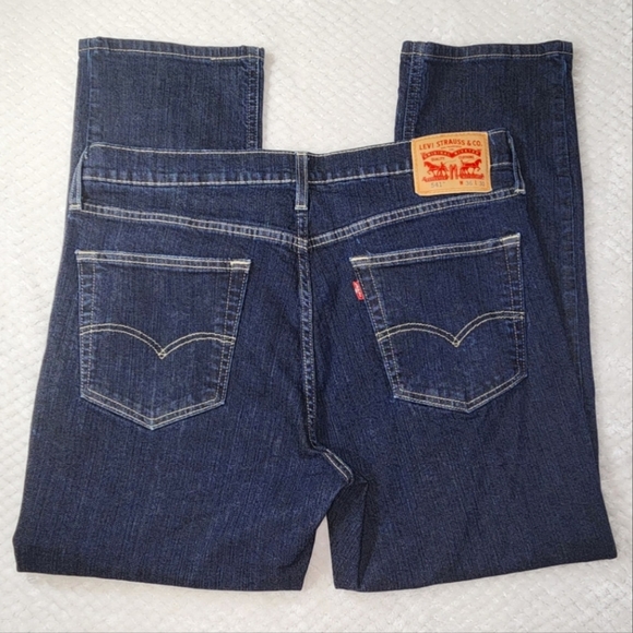 LEVIS 541 MENS JEANS SIZE W36 L30 DARK BLUE DENIM - Picture 2 of 11